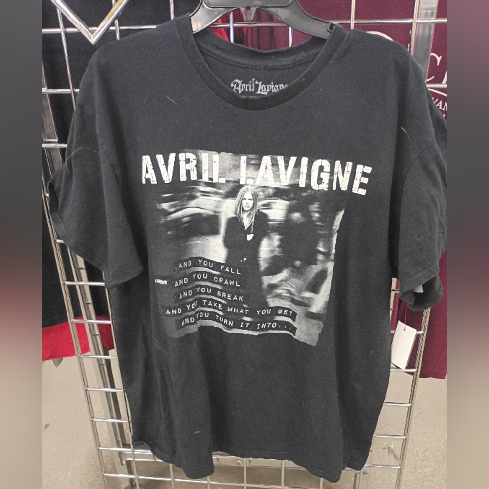 April Lavigne L InBlack Graphic Short Sleeve Tee